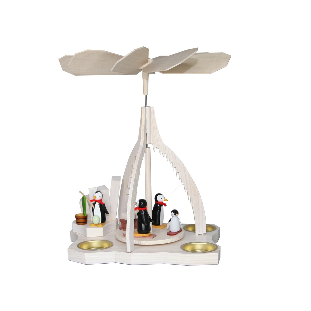Winterpyramide Pinguine auf Eisscholle