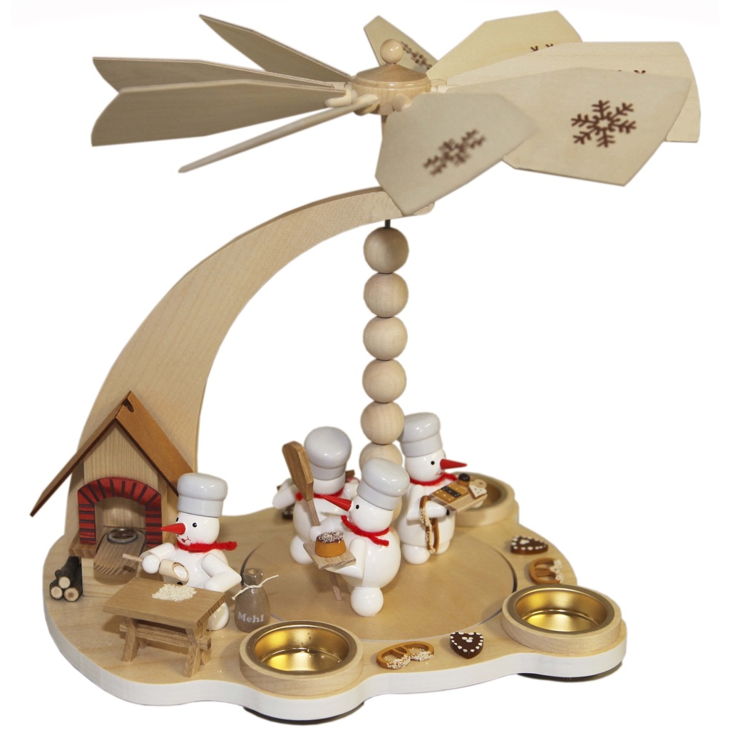 Schneemann-Pyr. Weihnachtsbäckerei