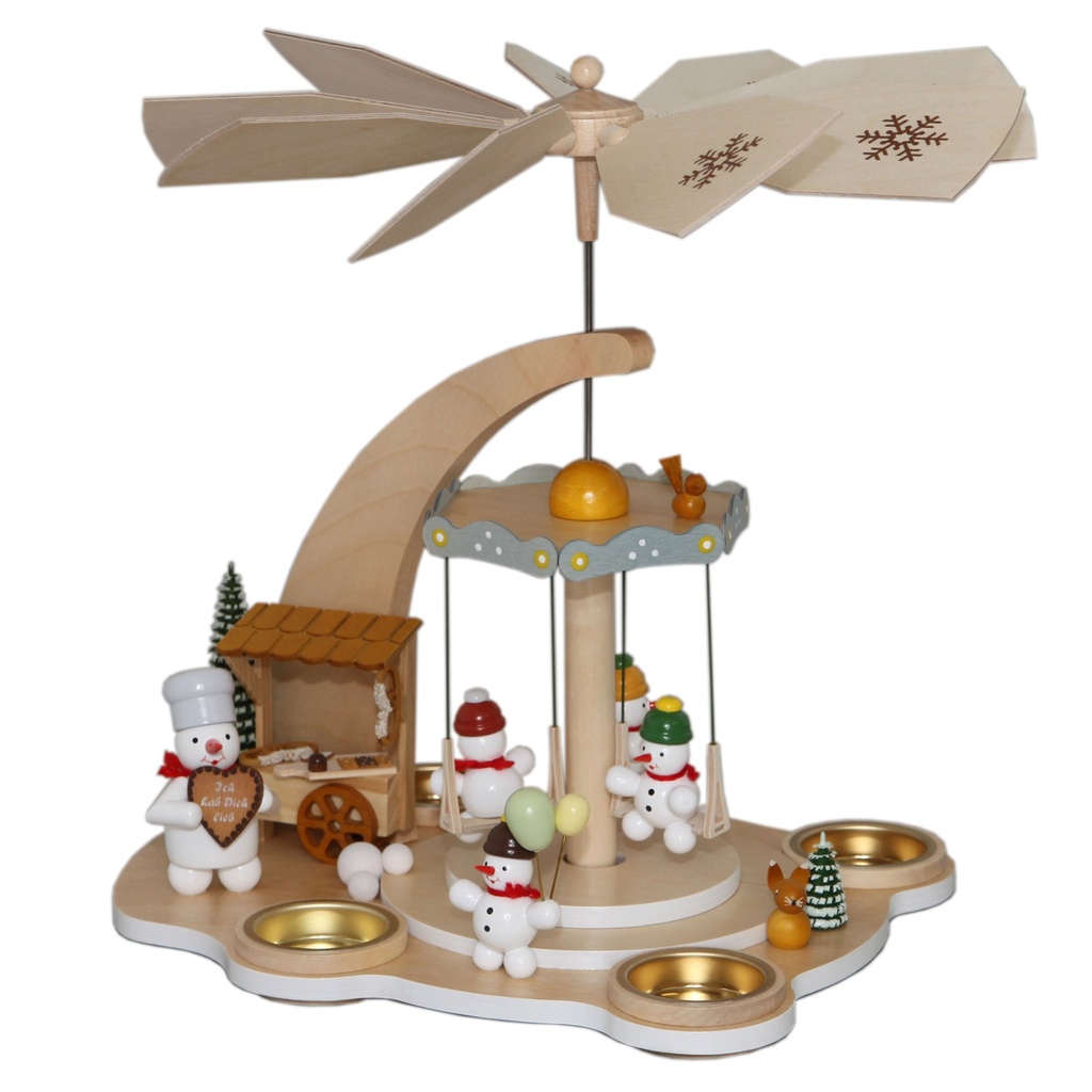 Schneemann-Pyramide Karusell