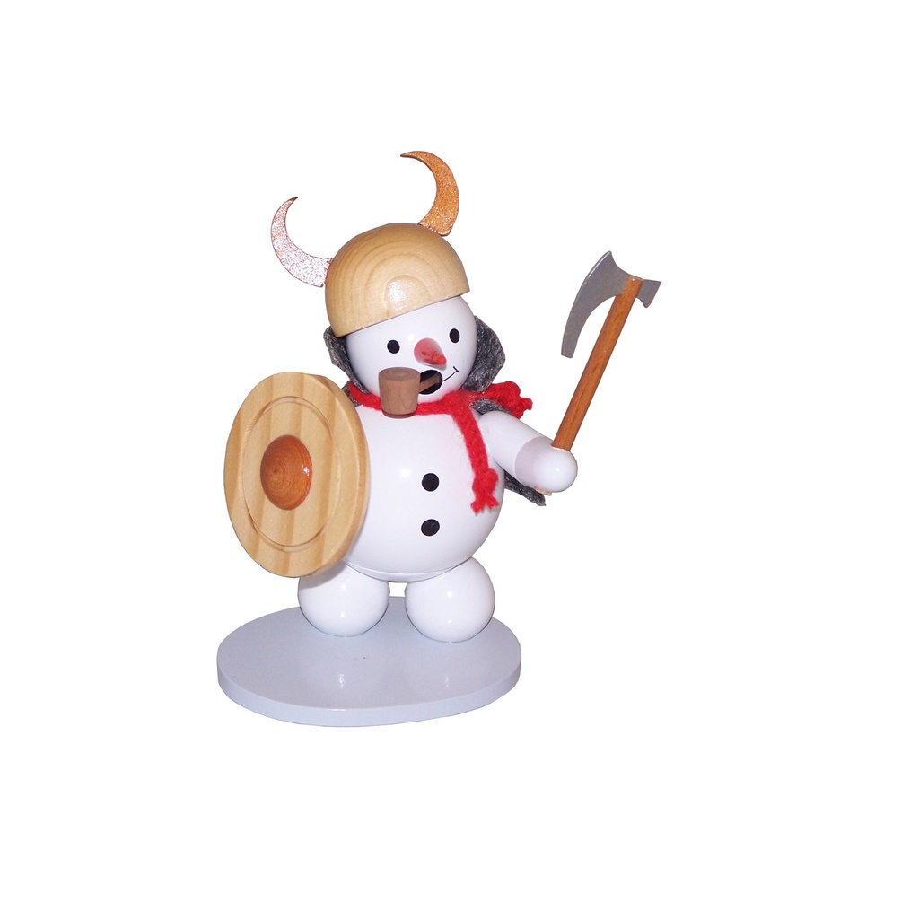 Räuchermann Schneemann "Wikinger"