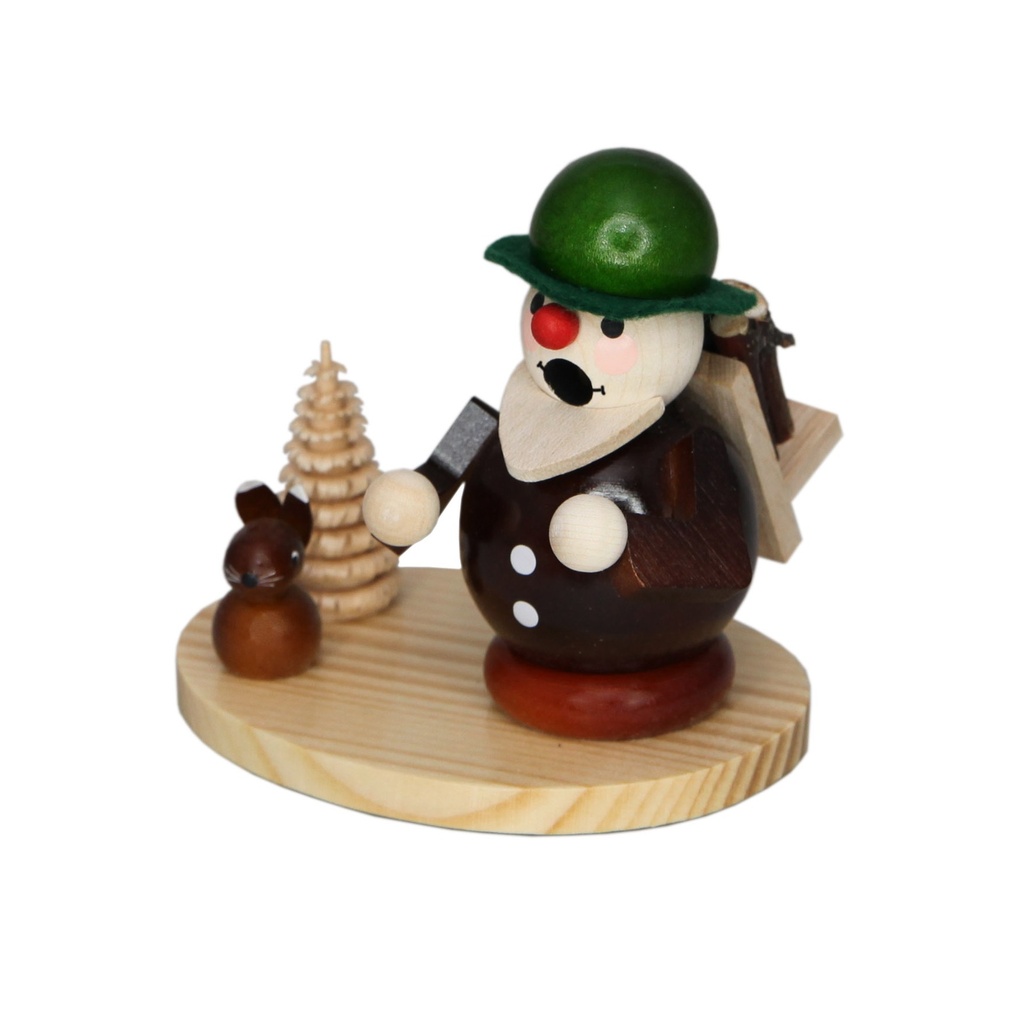 Räuchermann Holzsammler mit Hase