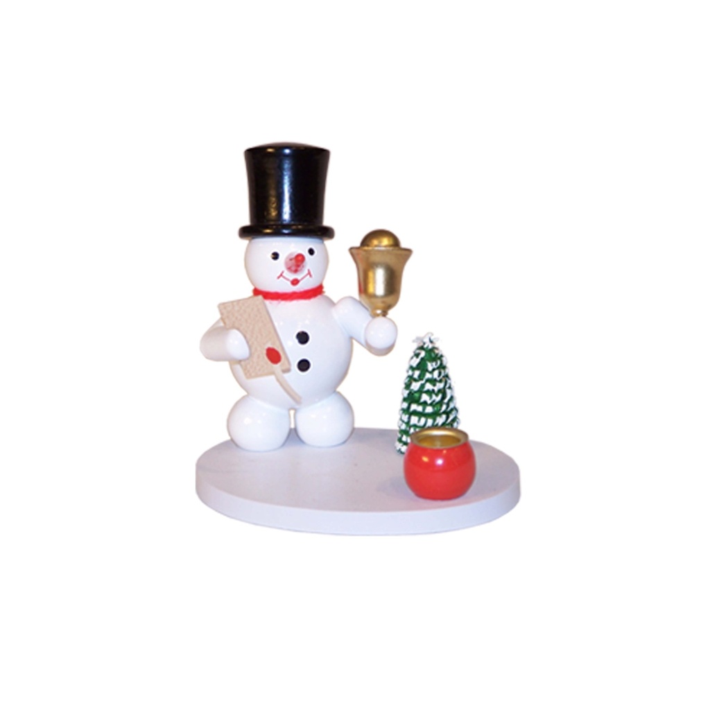 Kerzenhalter Schneemann Ausrufer