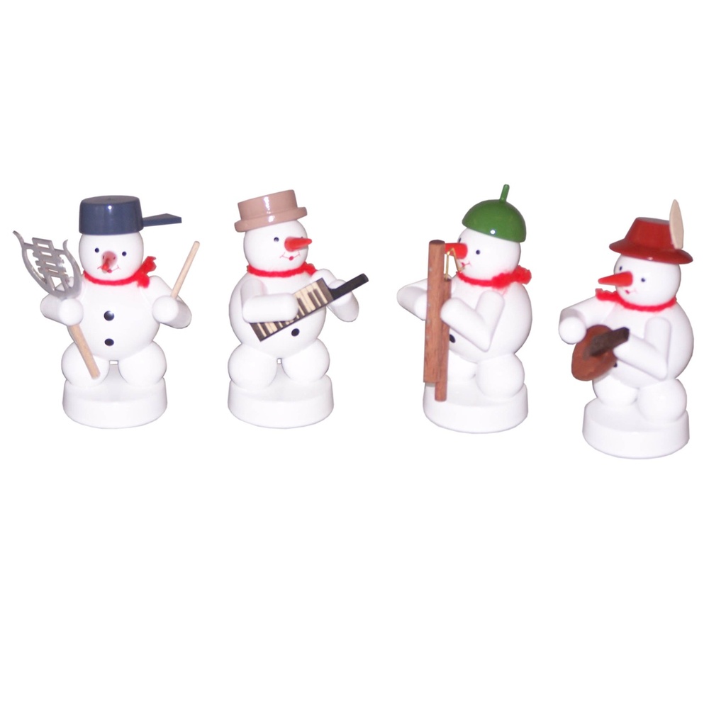 Schneemannkapelle, 4 Figuren Keyboard, Mandoline, Fagott, Lyra
