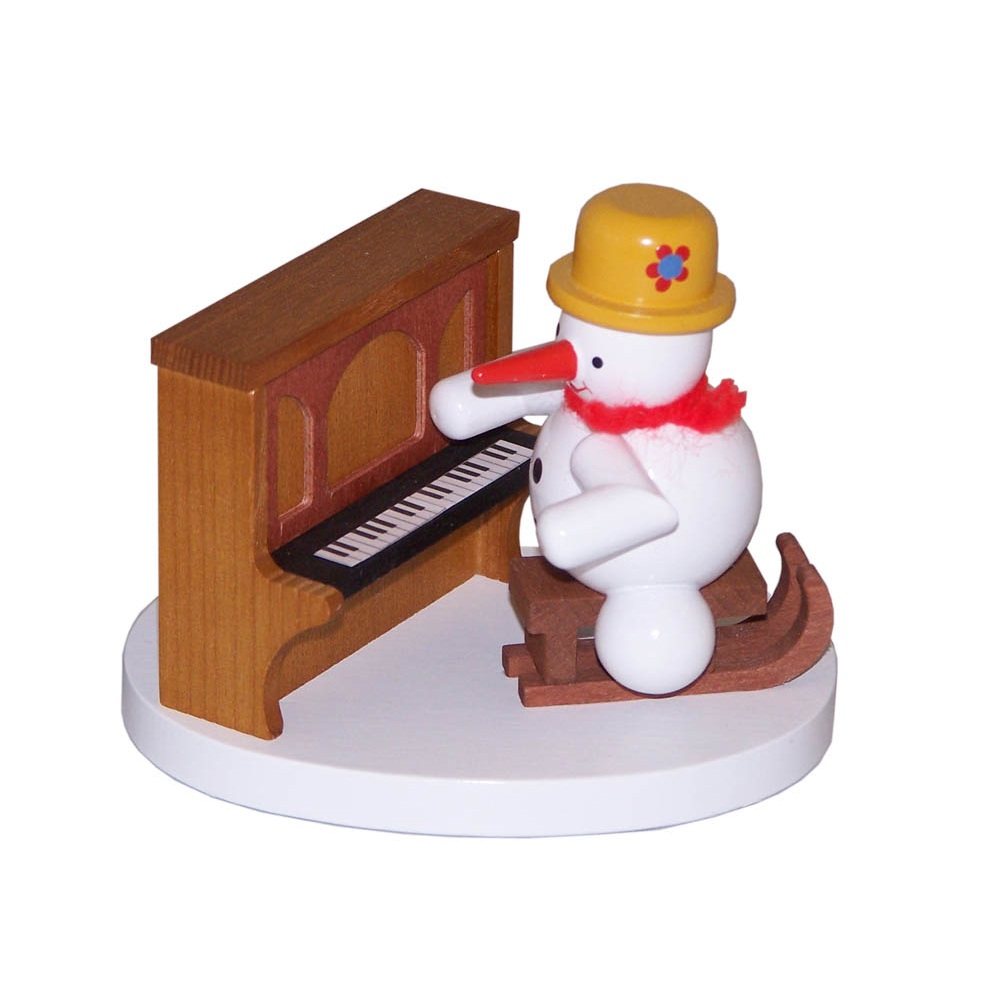 Schneemann Klavierspieler