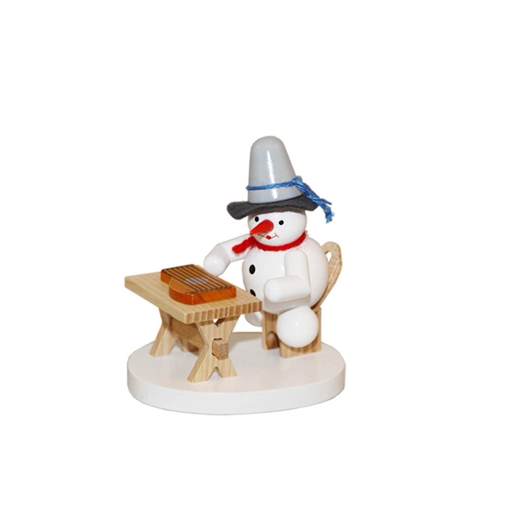 Schneemann Zitherspieler