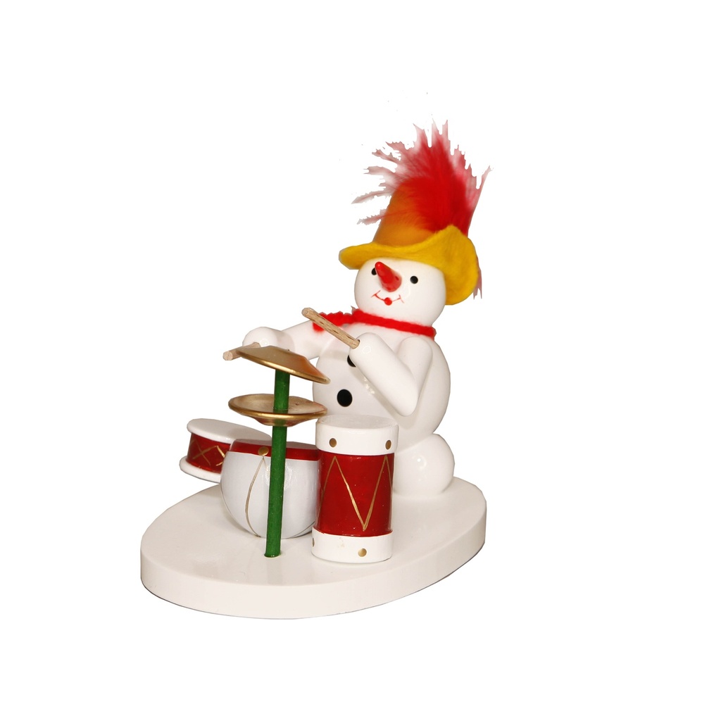 Schneemann Schlagzeuger