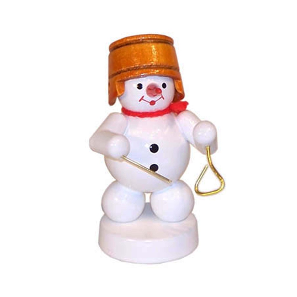 Schneemann Musikant mitTriangel