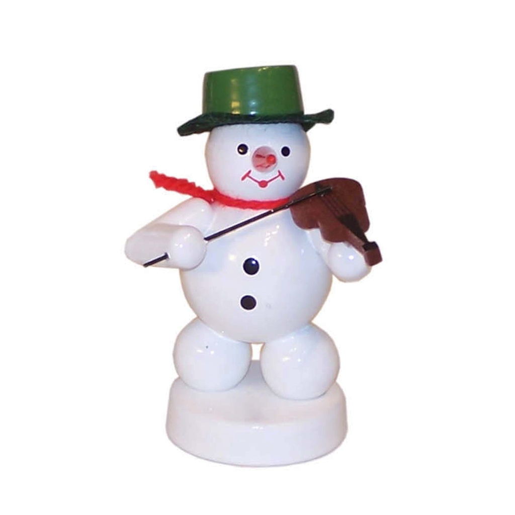 Schneemann Musikant mit Geige