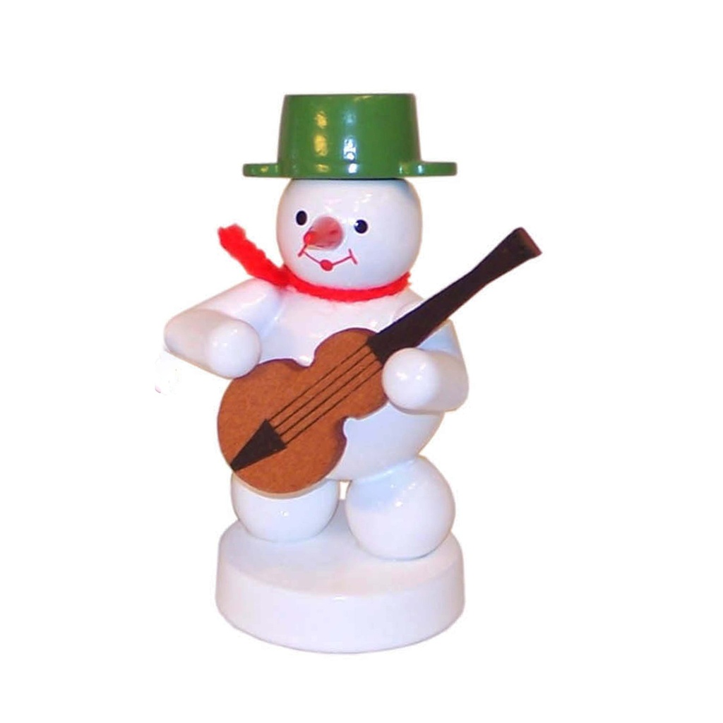 Schneemann Musikant mit Gitarre
