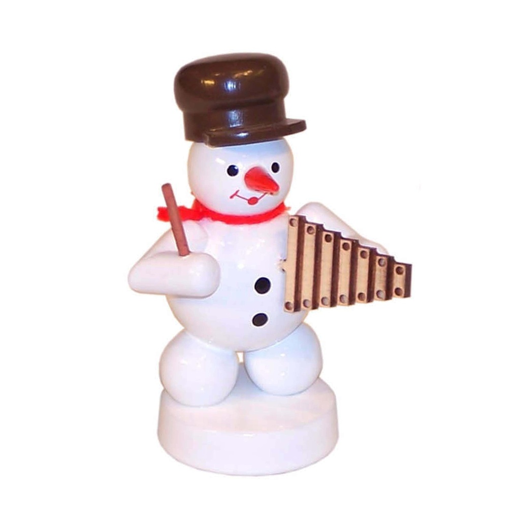 Schneemann Musikant mit Xylophon