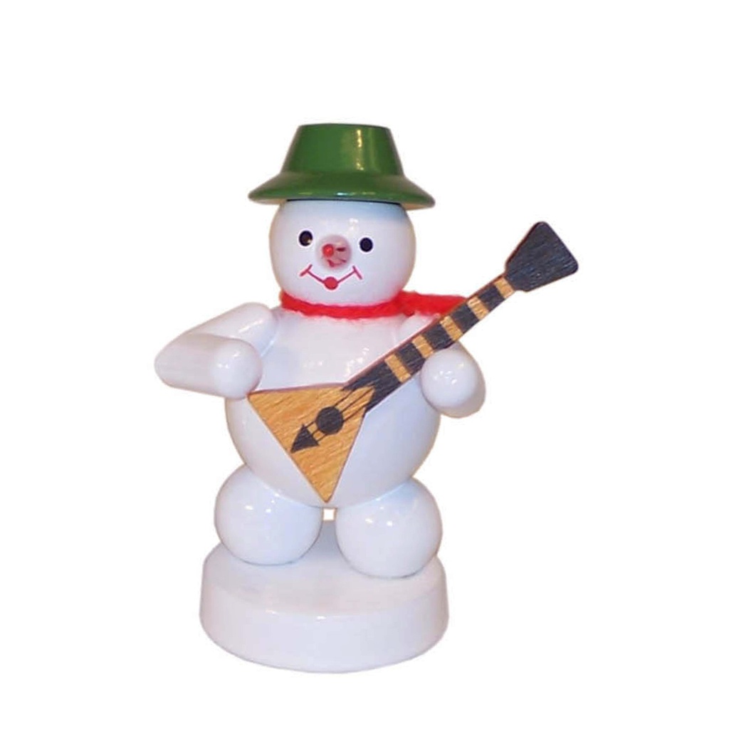 Schneemann Musikant mit Balalaika