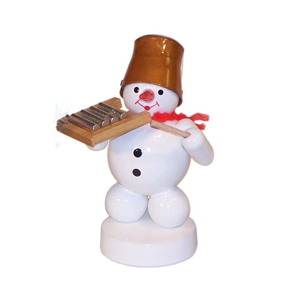 Schneemann Musikant mit Waschbrett