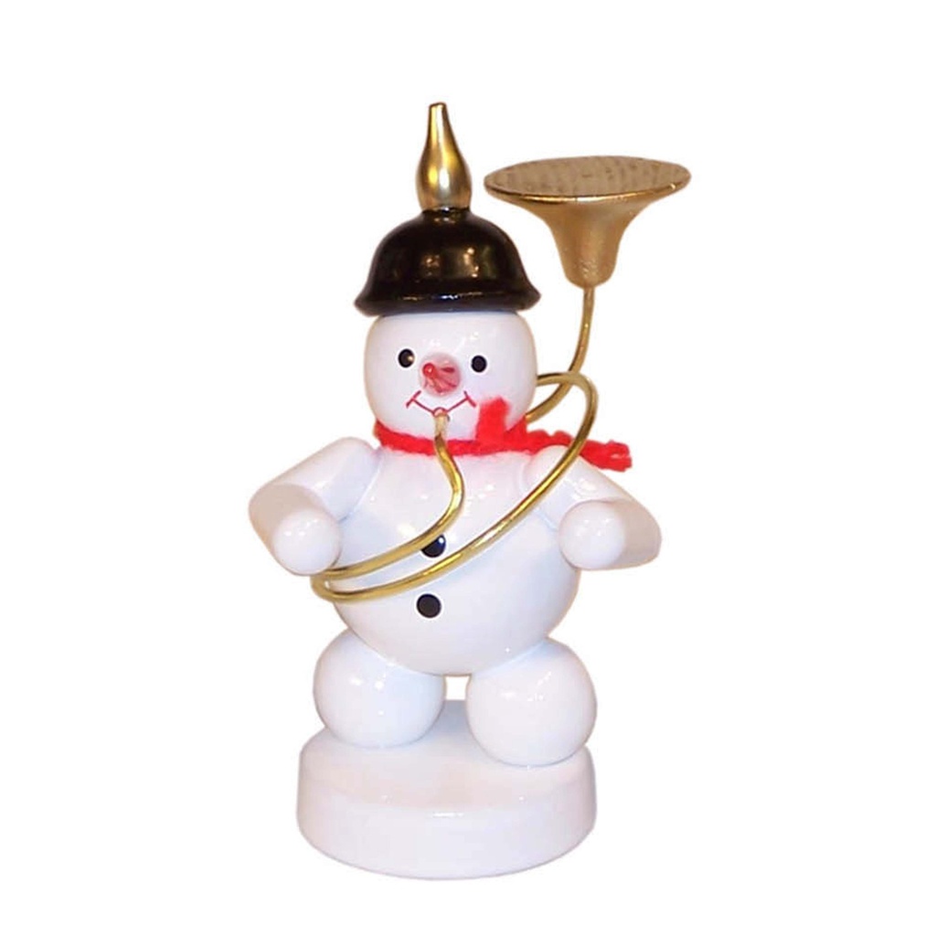 Schneemann Musikant mit Sousaphon