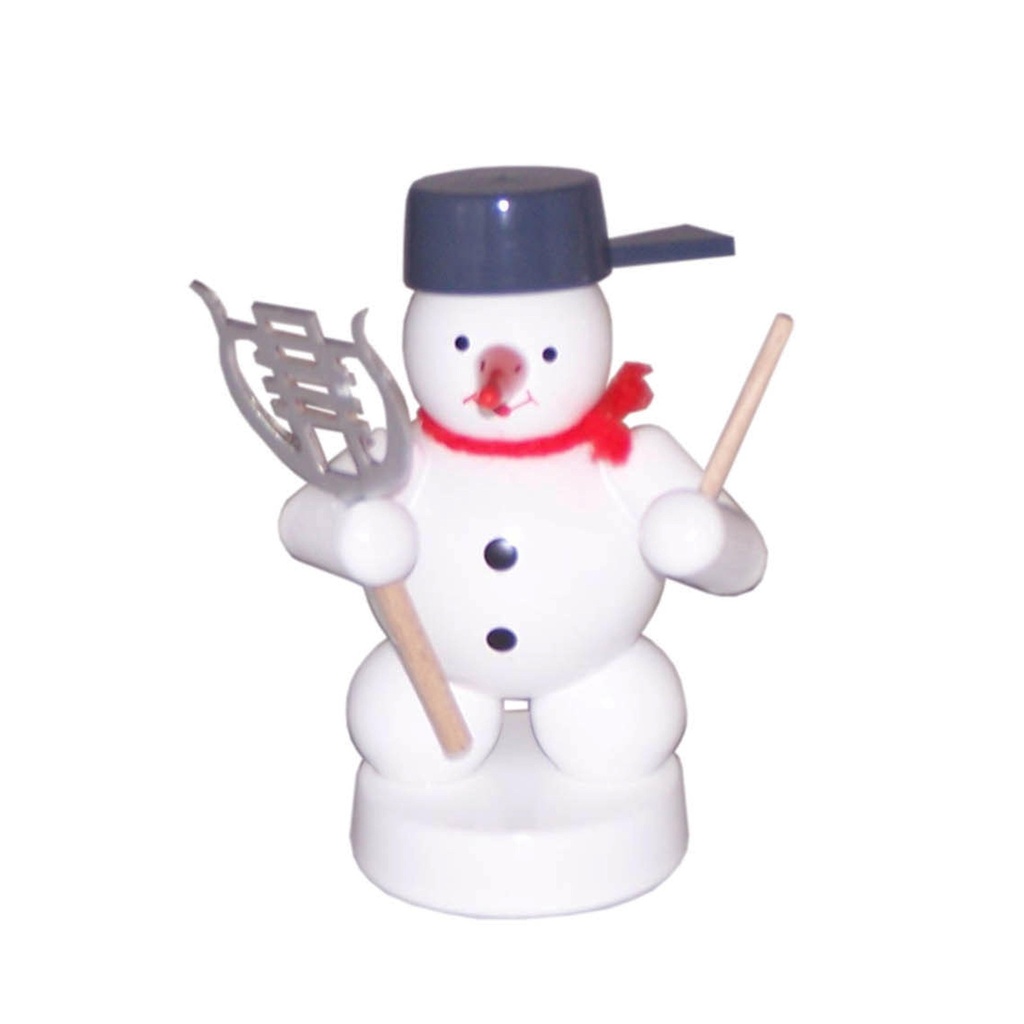 Schneemann Musikant mit Lyra