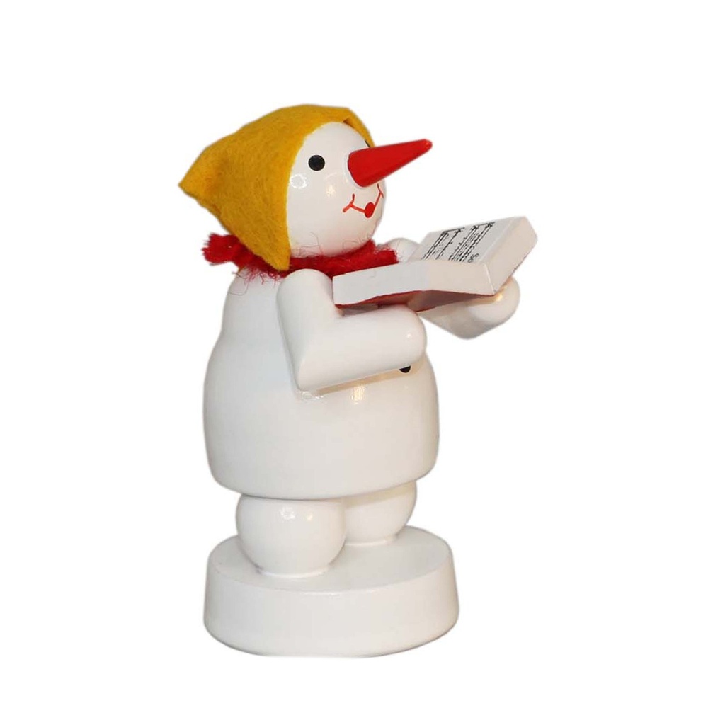 Schneemann Musikant Sängerin