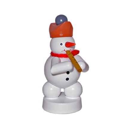 Schneemannmusikant mit Flöte