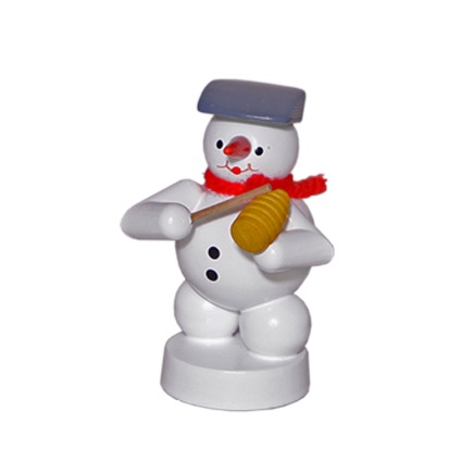 Schneemannmusikant mit Guiro