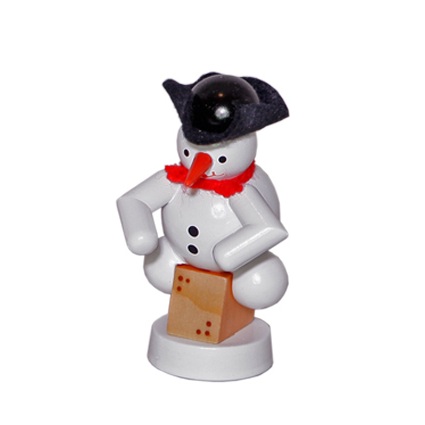 Schneemannmusikant mit Cajon