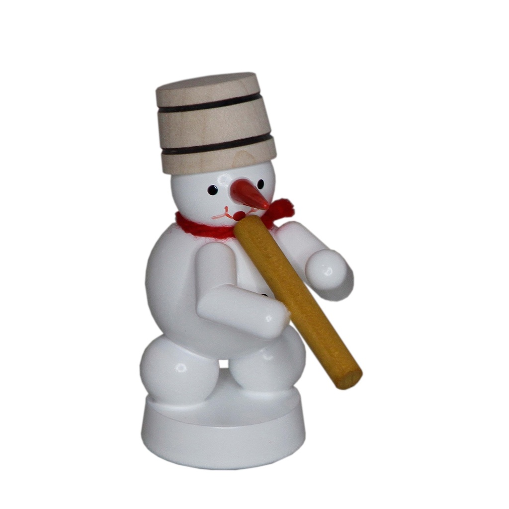 Schneemannmusikant mit Didgeridoo