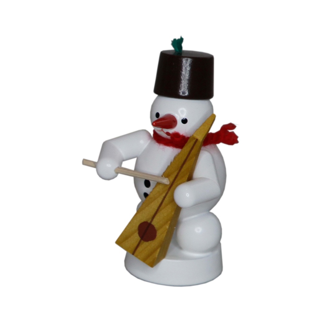 Schneemannmusikant mit Trumscheit
