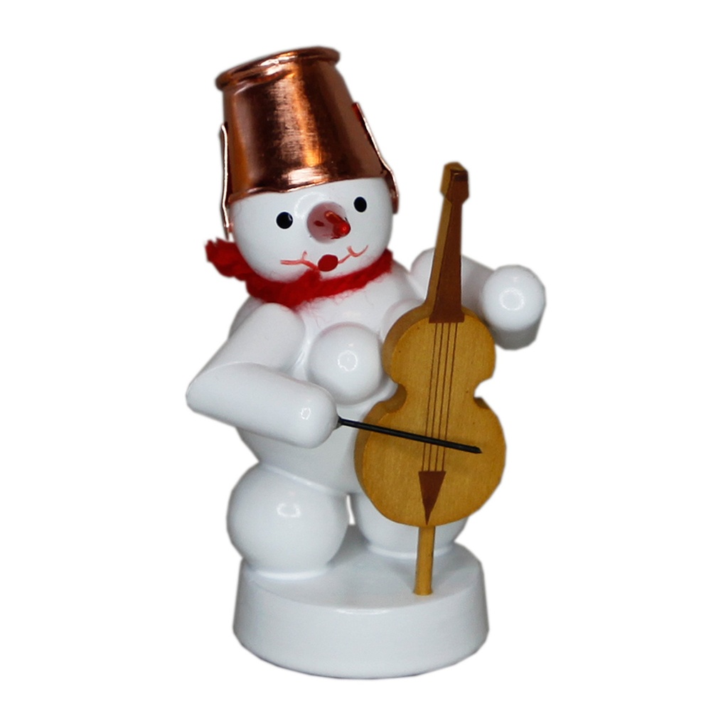 Schneefrau Waldtraut mit Cello