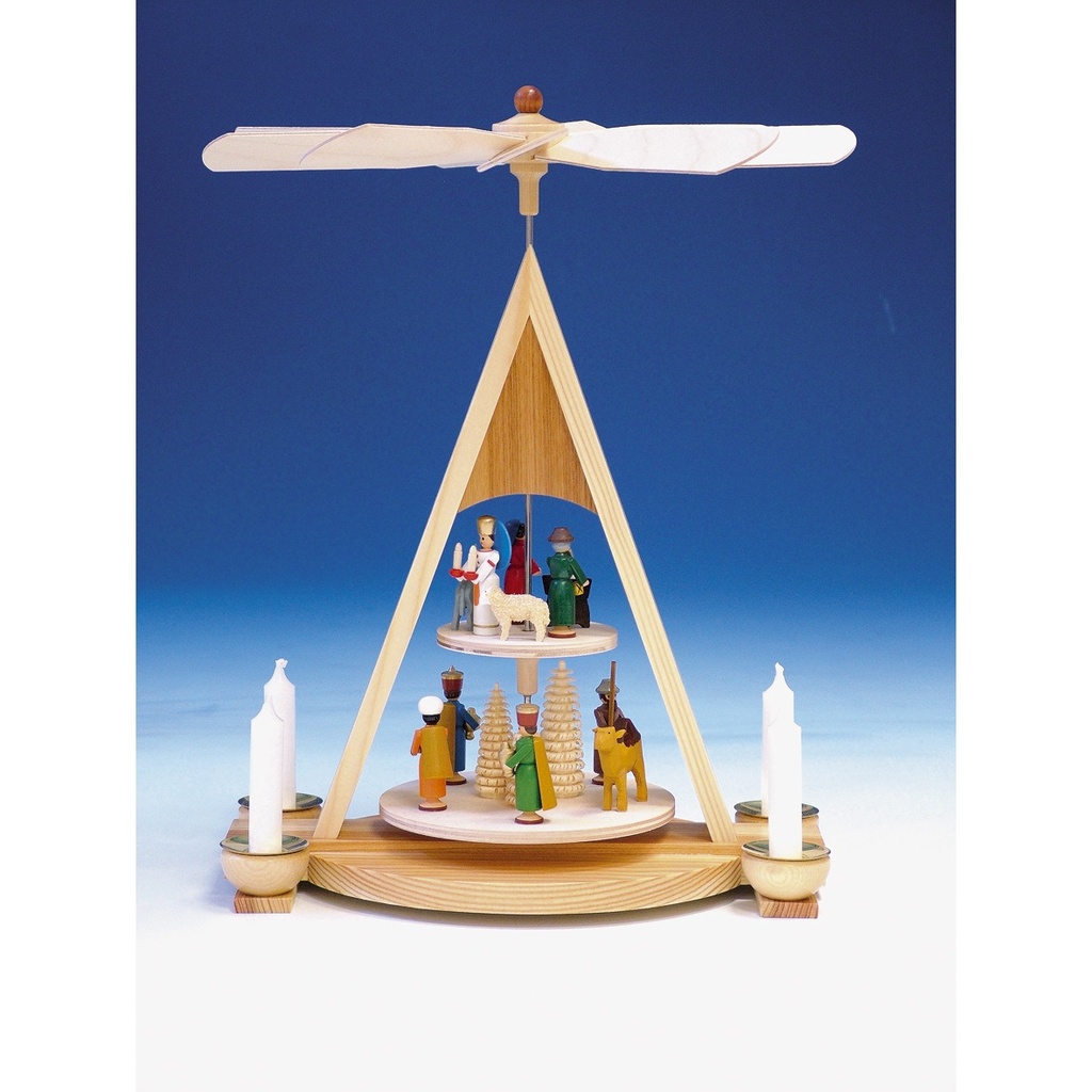 Pyramide mit Christi Geburt – bunt