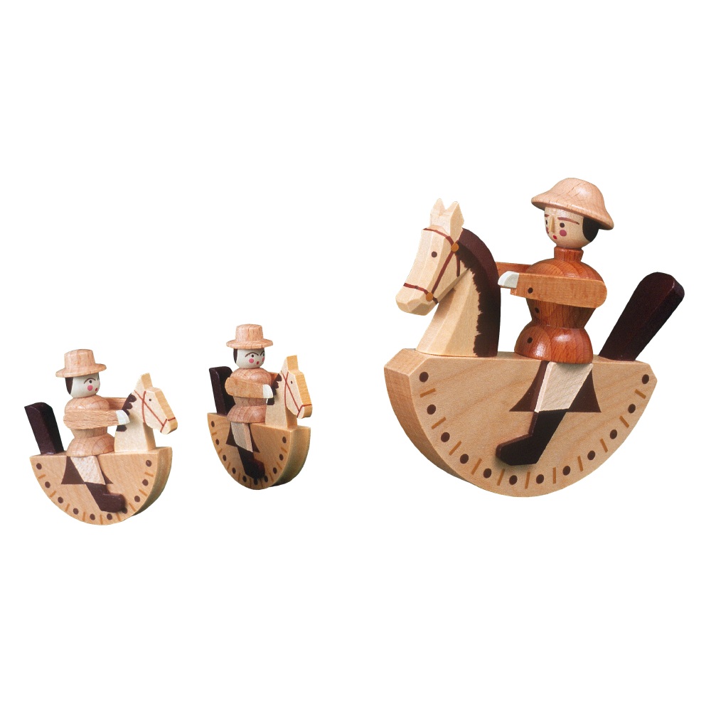 Seiffener Reiterlein natur, 9,5 cm