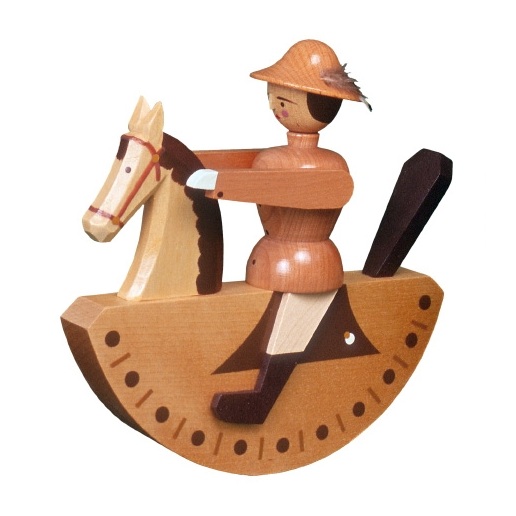 Seiffener Reiterlein natur, 14,5 cm