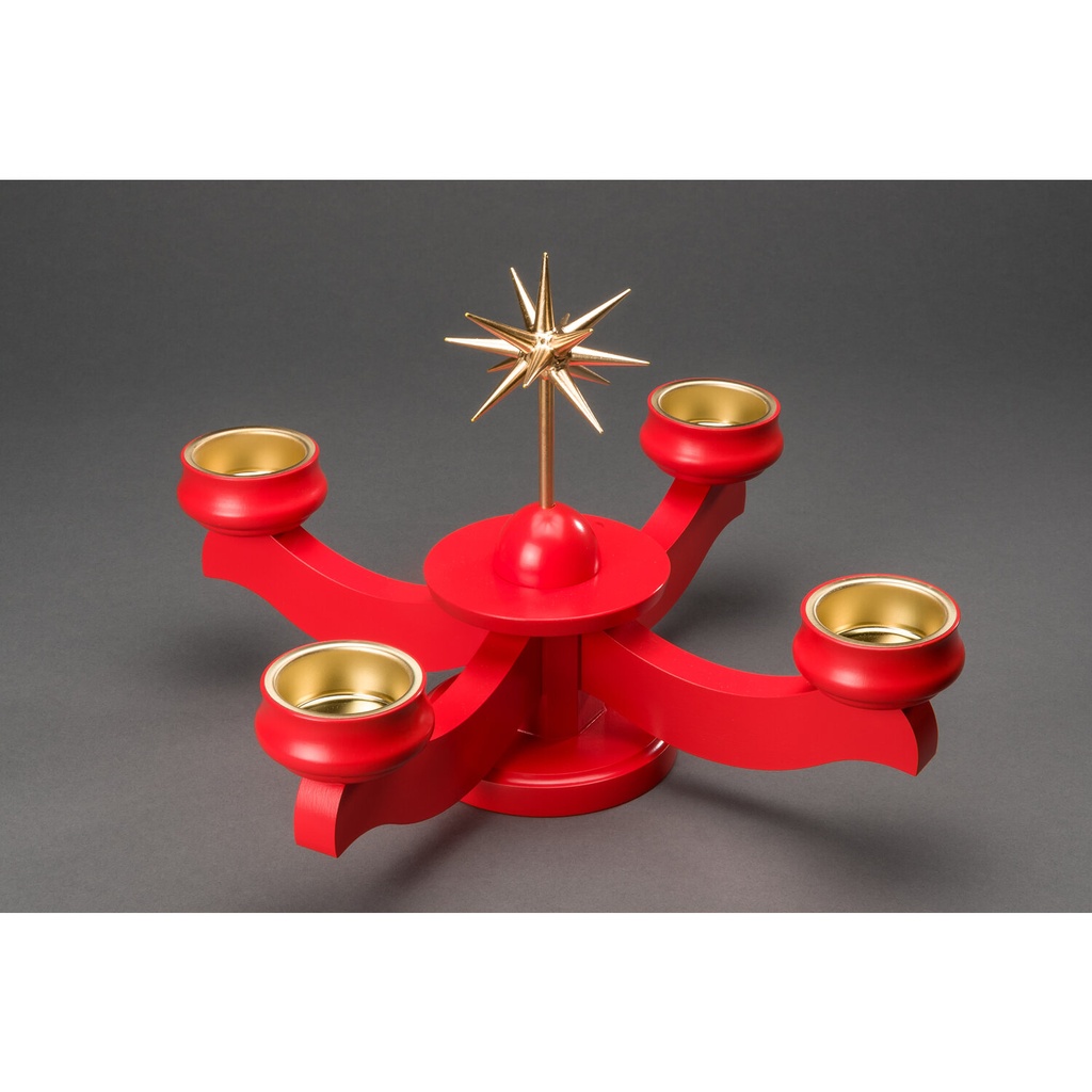 [AP 201/040/3] Adventsleuchter, rot - Weihnachtsstern