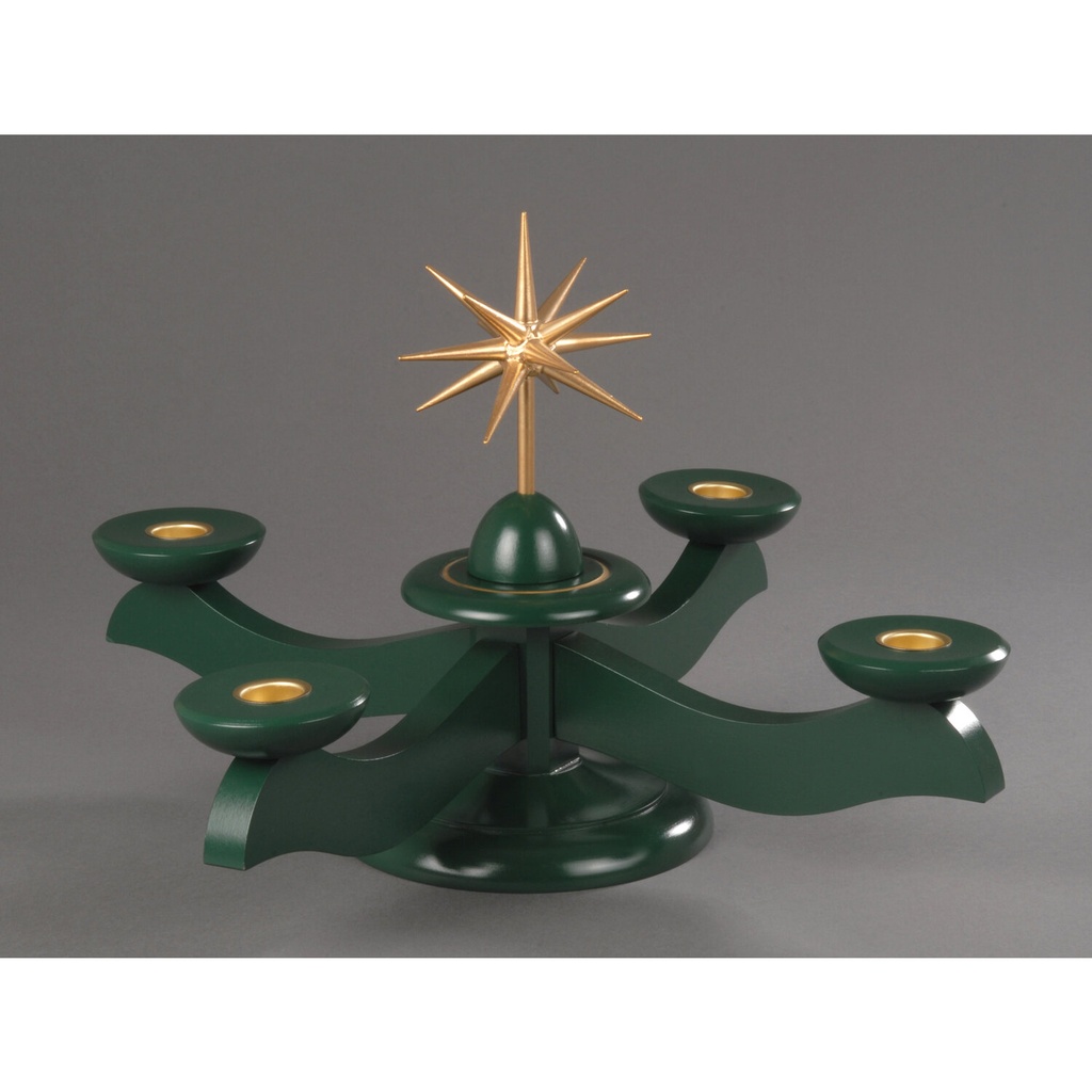 Adventsleuchter, grün - Weihnachtsstern