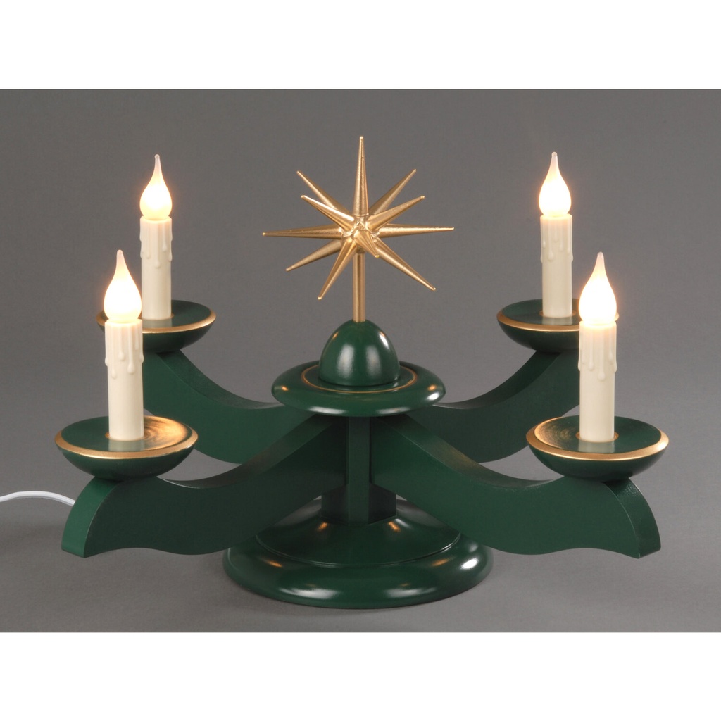 [AP 201/064 GE] Adventsleuchter, grün - Weihnachtsstern