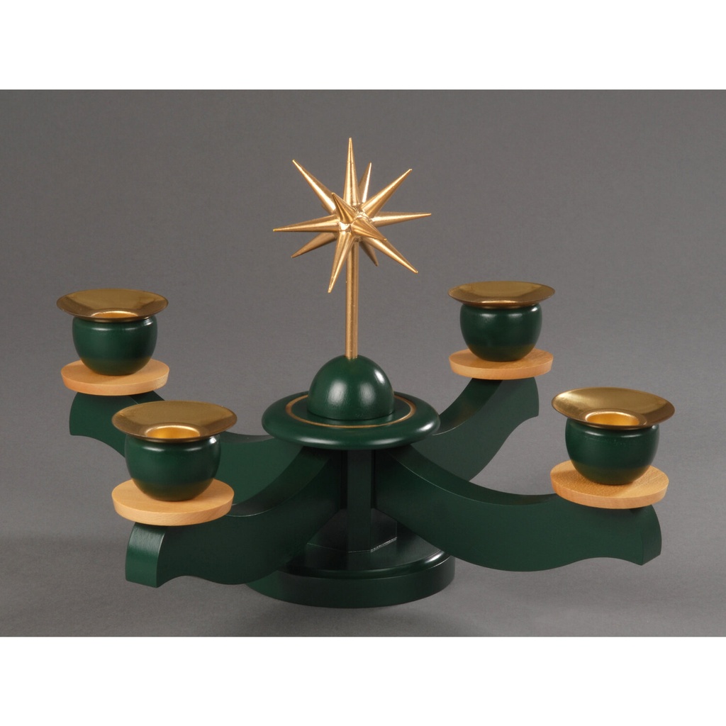 Adventsleuchter, grün - Weihnachtsstern