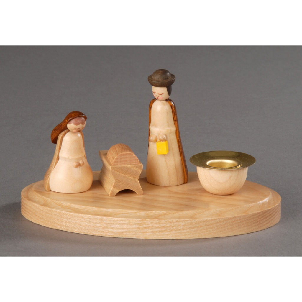 Kerzenhalter, natur - Christi Geburt