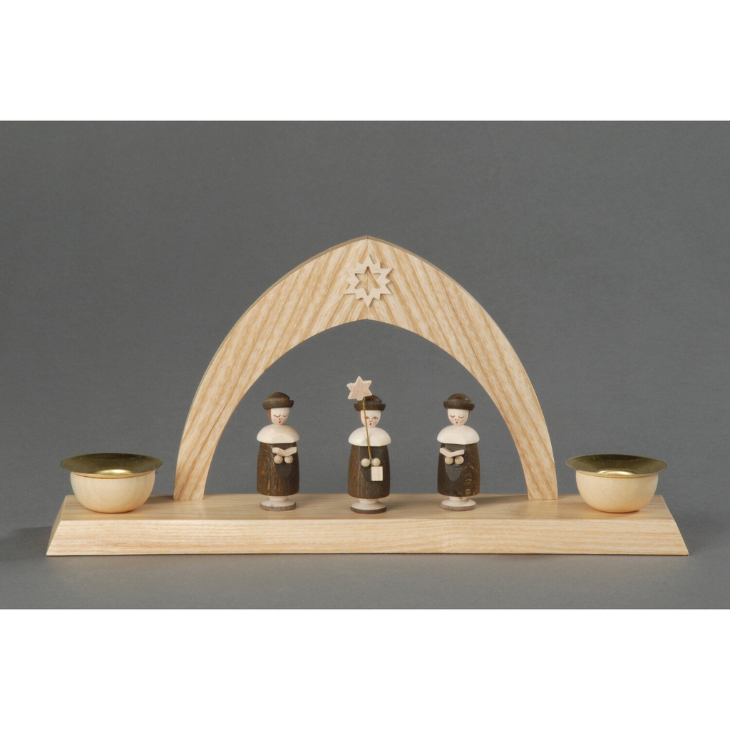 Kerzenhalter, natur - 3 Kurrendesänger