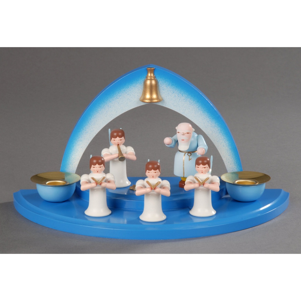 Wolke, hellblau - Petrus, Engel mit Gesangbuch