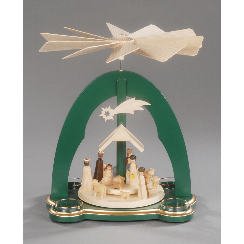[AP 085/386/1 G] Pyramide, grün - Christi Geburt