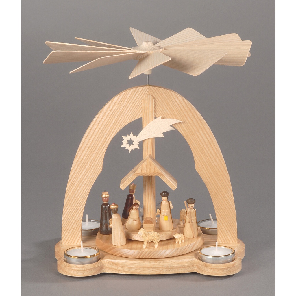 [AP 085/386/1 N] Pyramide, natur - Christi Geburt