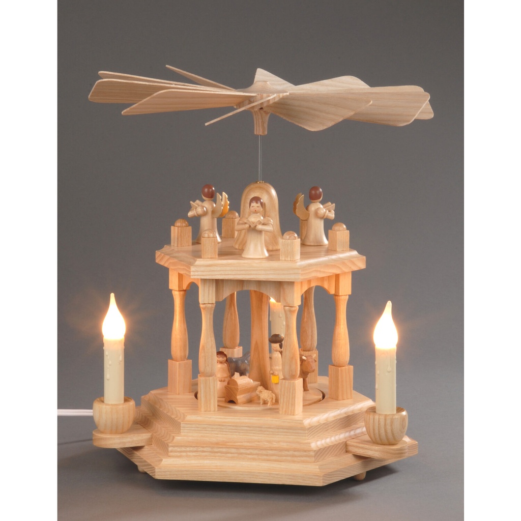 [AP 085/508 E] Pyramide, natur - Christi Geburt