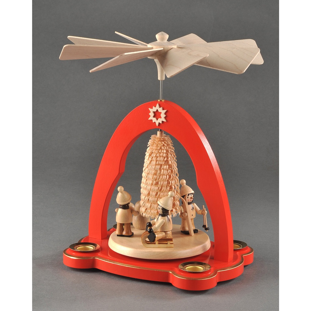 [AP 085/711 R] Pyramide, rot - Winterkinder