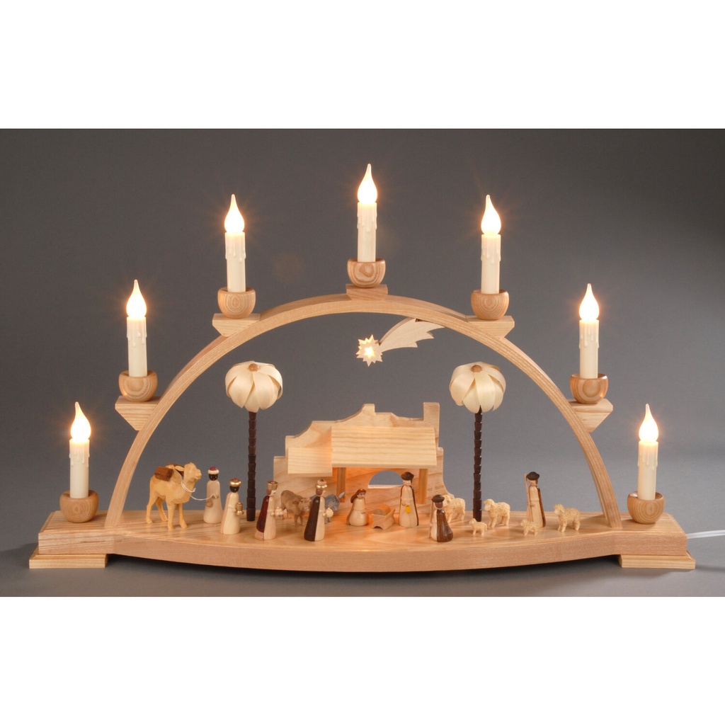 Schwibbogen, natur - Christi Geburt