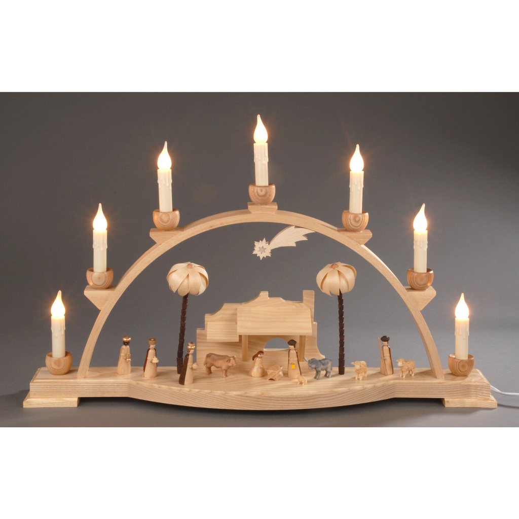 Schwibbogen, natur - Christi Geburt