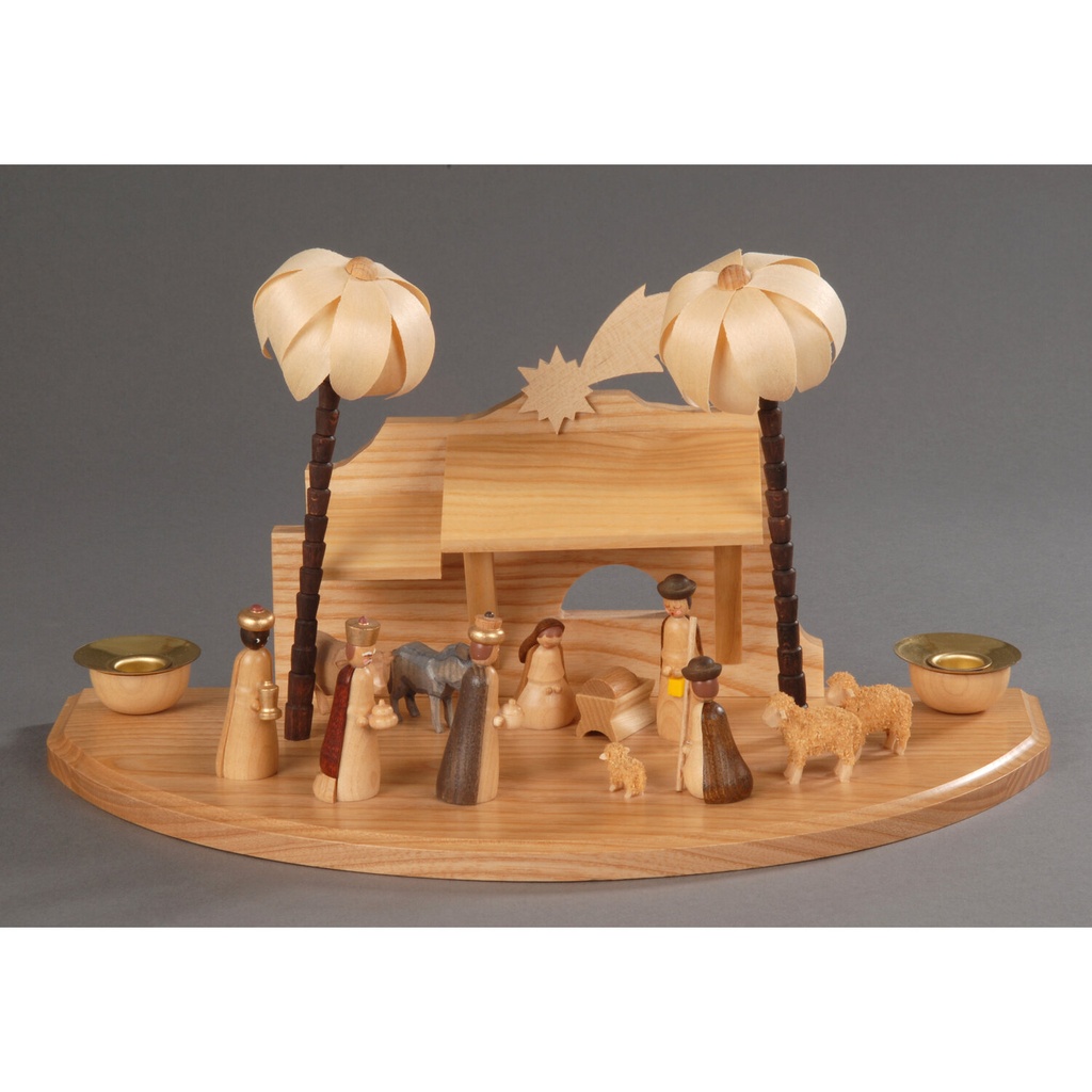 Weihnachtskrippe orientalisch - großer Sockel
