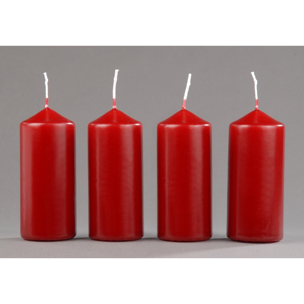 Stumpen, burgund - Höhe 9cm