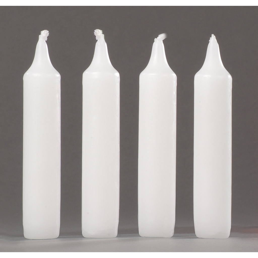 Adventskerzen weiß 4 Stück