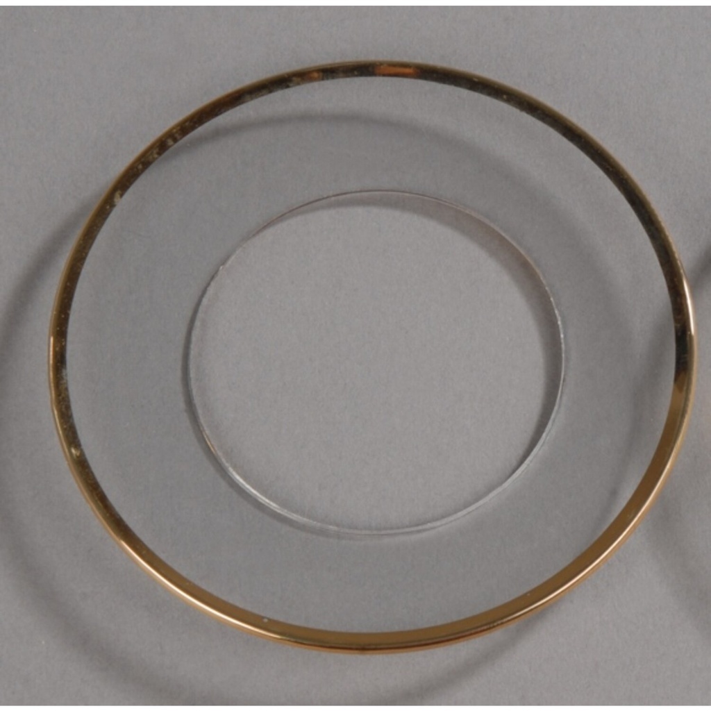 [AP 300/0399] Lichtmanschette mit Goldrand - Durchmesser 65 mm - Loch 40 mm