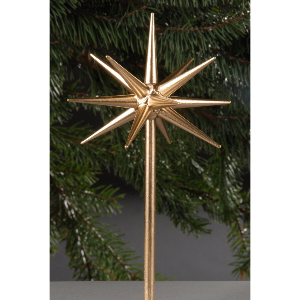 Weihnachtsstern für Adventsleuchter - klein-bronziert