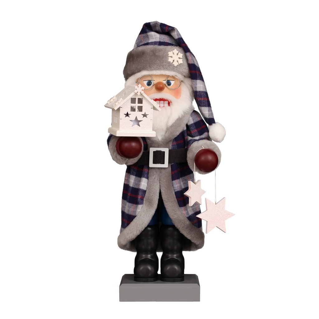 [CU 00 0888] Nußknacker - Weihnachtsmann mit Lichterhaus