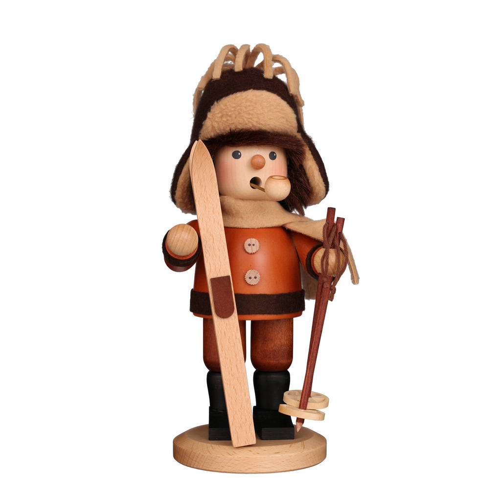[CU 01 0154] Räuchermann - Skifahrer natur