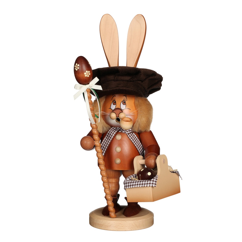 Räuchermann - Wichtel Hase mit Eierkorb