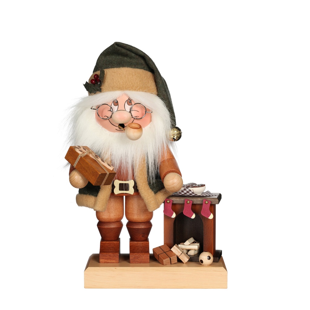 Räuchermann - Wichtel Weihnachtsmann am Kamin